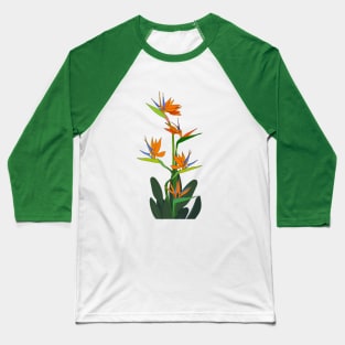 flowers Strelitzia tropical south africa flower Baseball T-Shirt